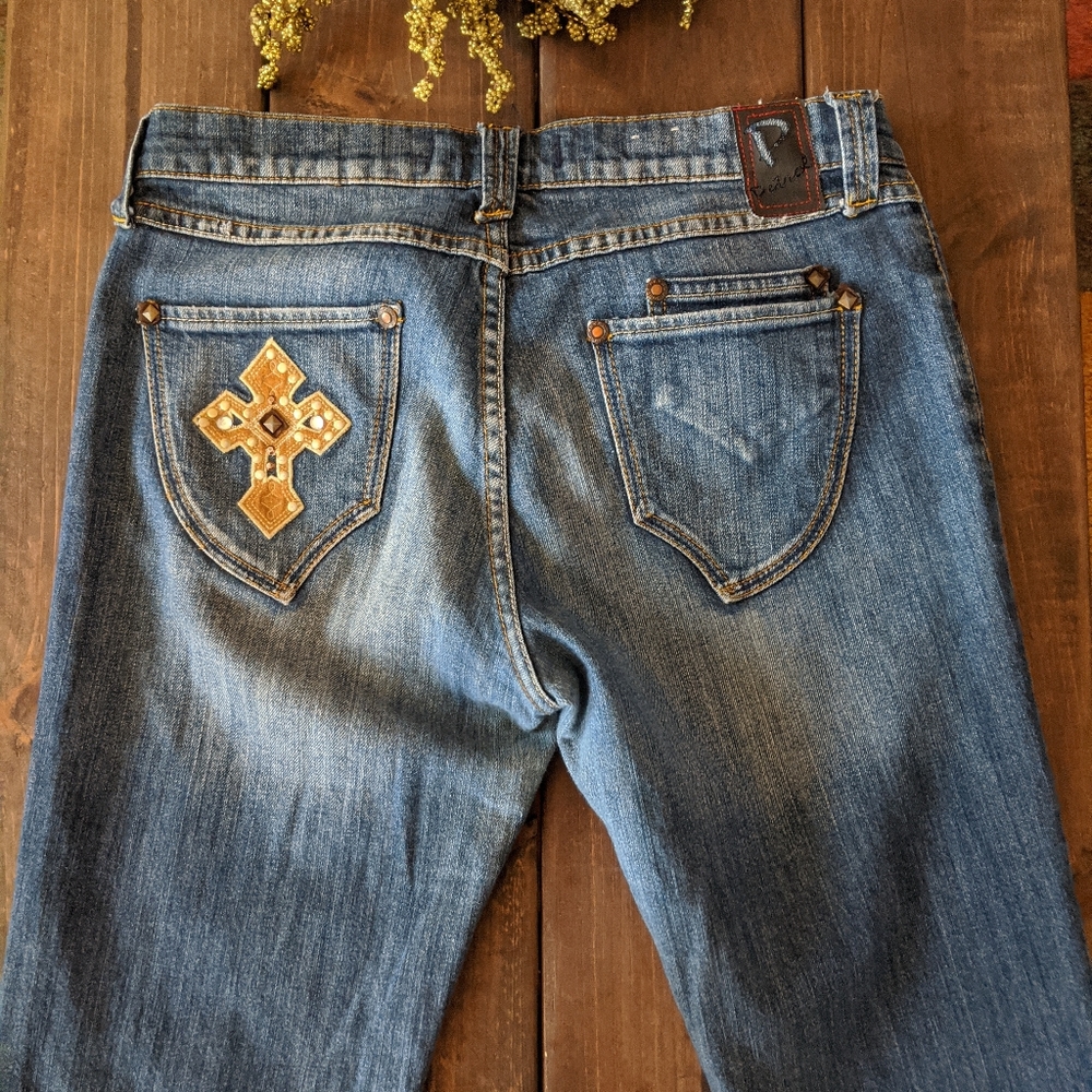 Women's Boot Cut Jeans - Blue